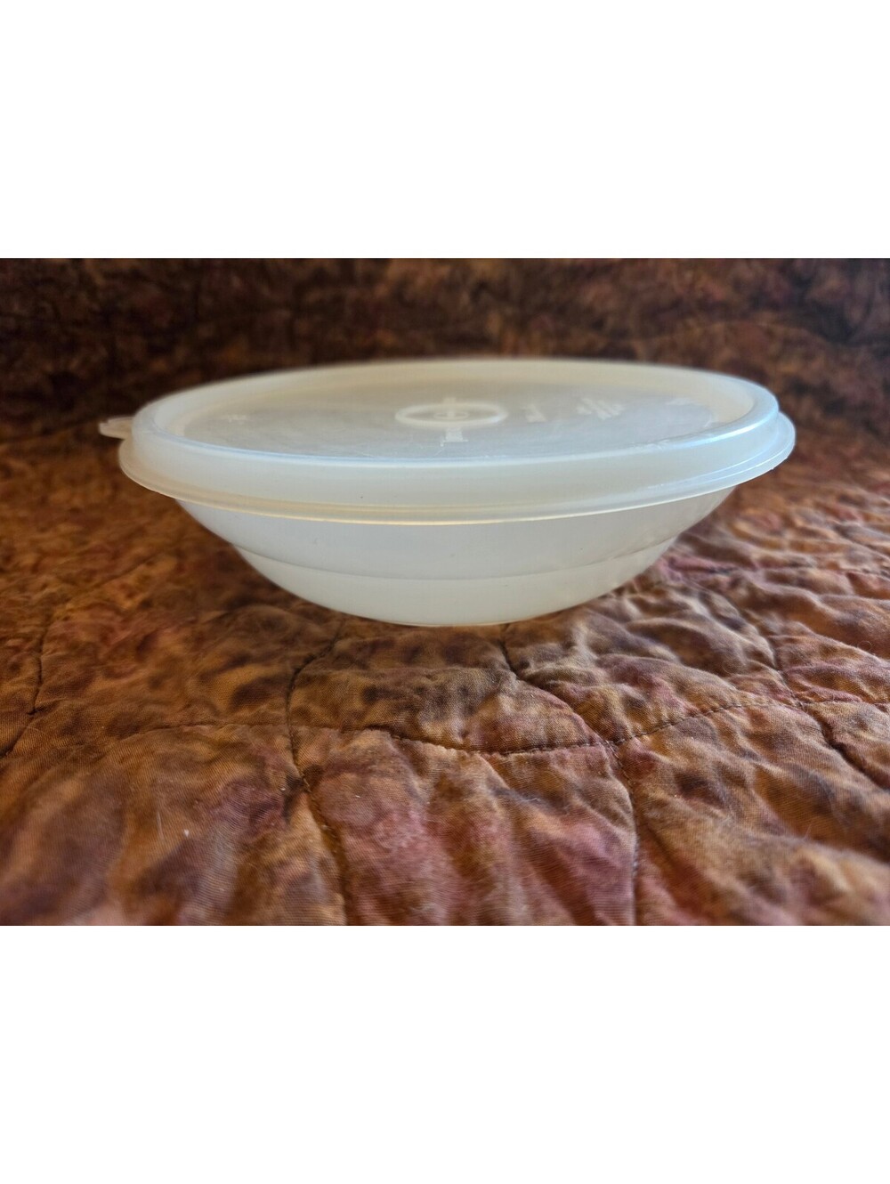 Vintage Tupperware Cereal Bowl With Clear Lid